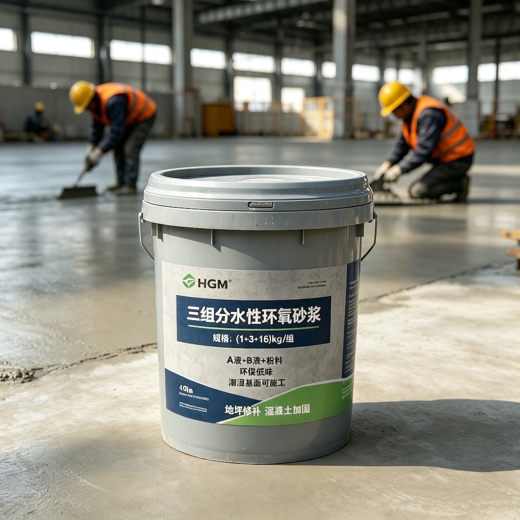 右江三组份水性环氧砂浆